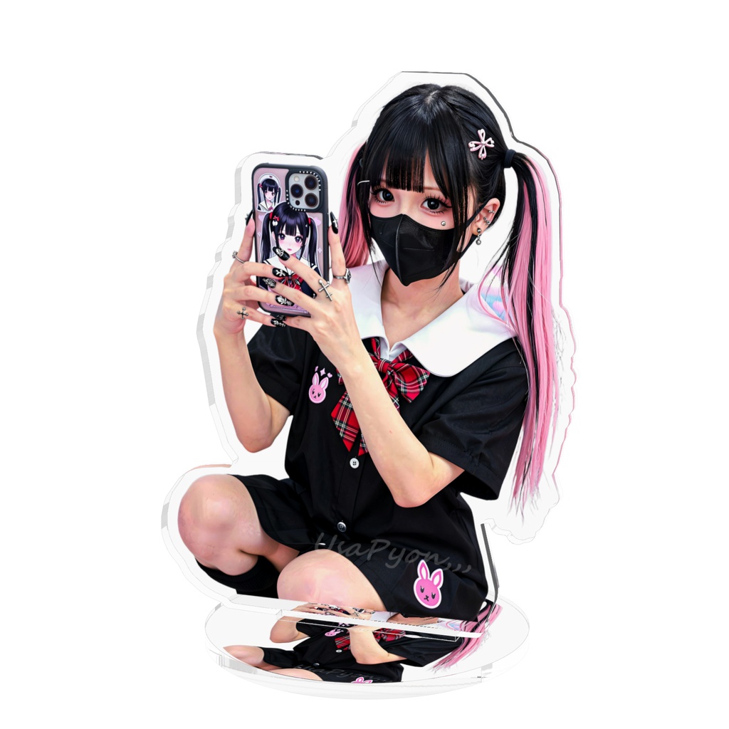 地雷系ギャル様　AI美女   "Jirai-kei" (clingy/dark-cute) Gal – AI Beauty