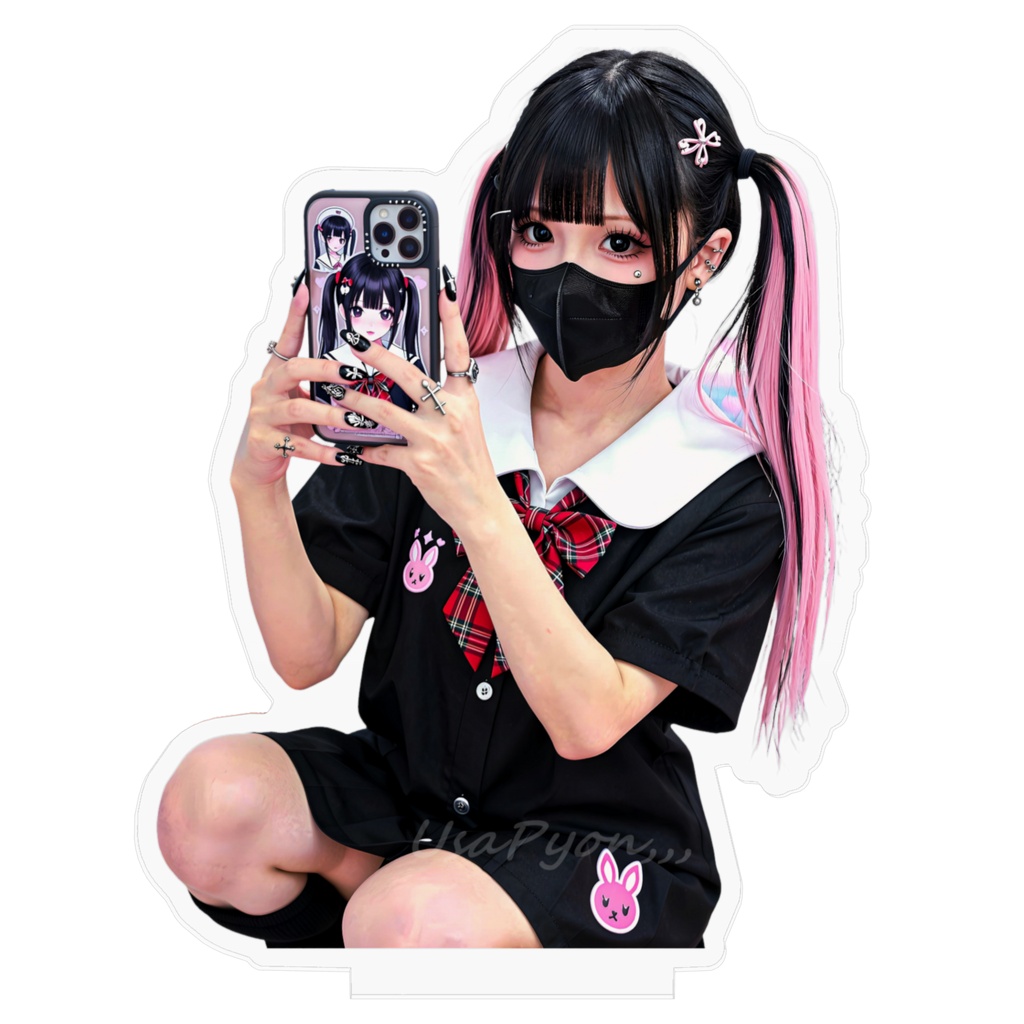 地雷系ギャル様 AI美女 "Jirai-kei" (clingy/dark-cute) Gal – AI Beauty