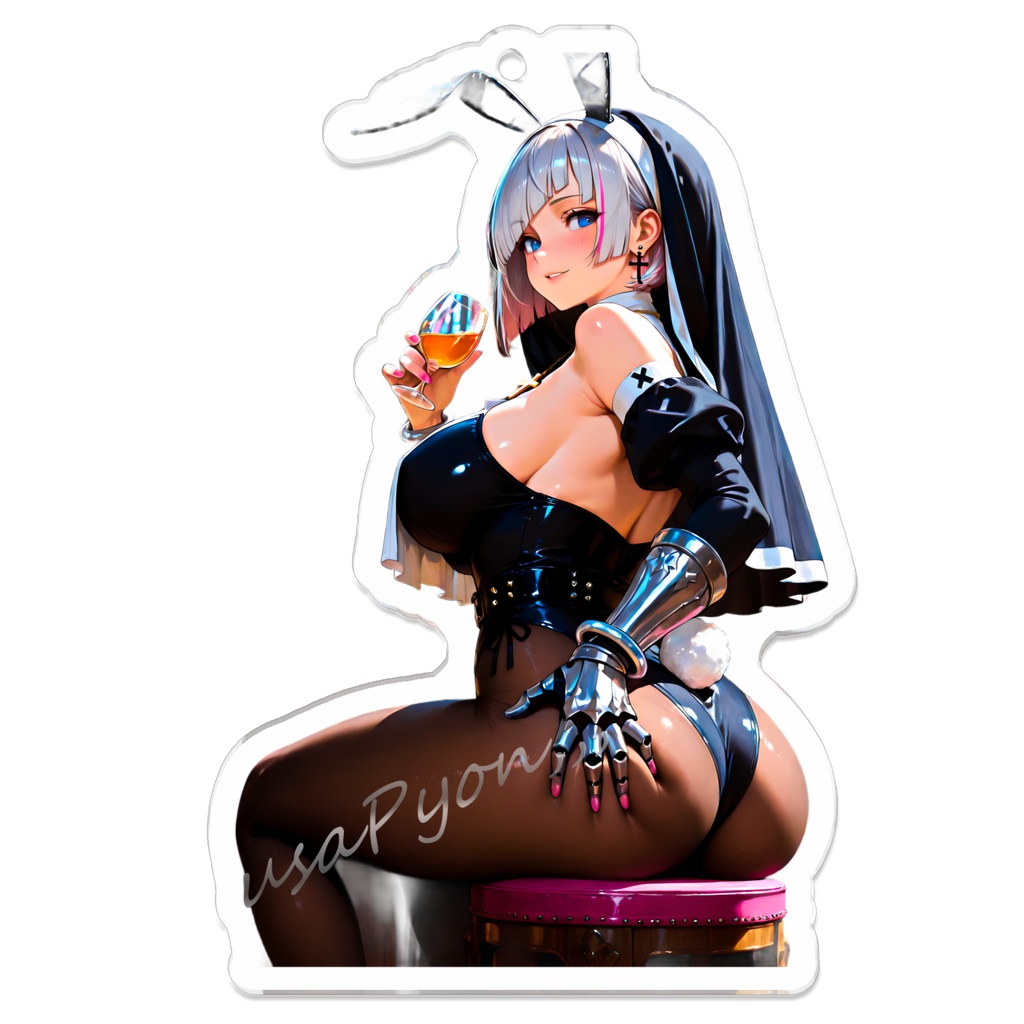 シスター・バニーガール様 漫画風 AI生成美女 Sister Bunny Girl – Manga-style