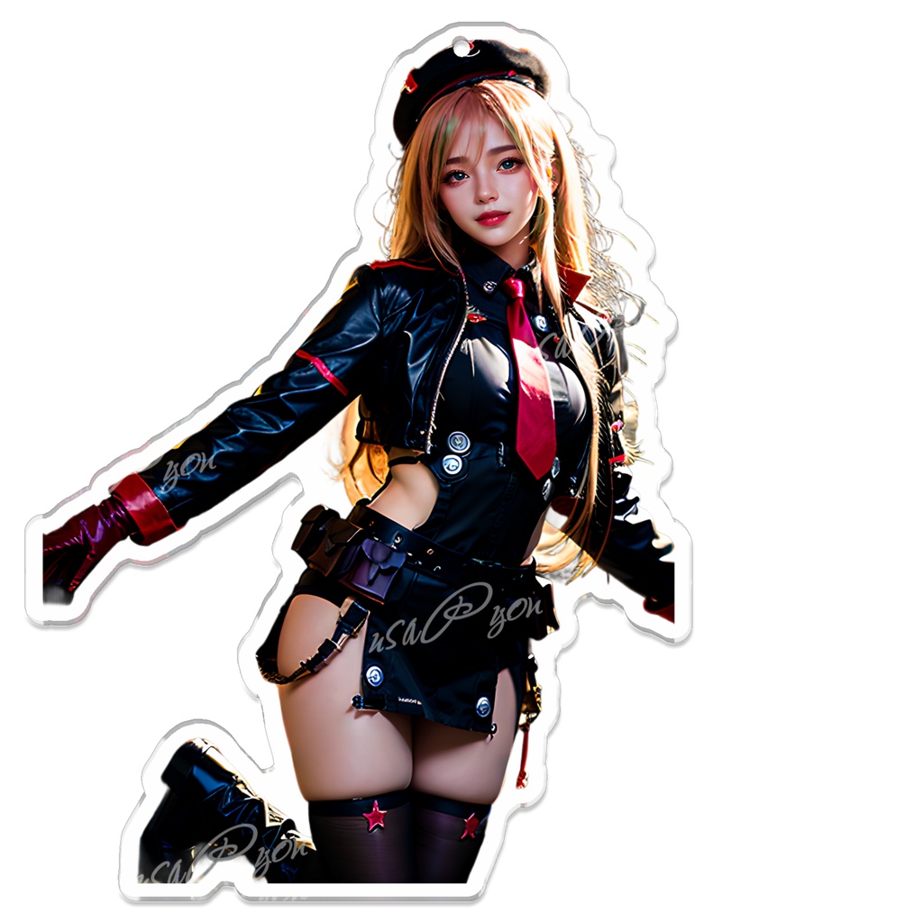 【非公式】ラピ風 AIコスプレアクリルキーホルダー【NIKKE】/ Unofficial Rapi-inspired AI Cosplay Acrylic Keychain (Goddess of Victory: NIKKE)