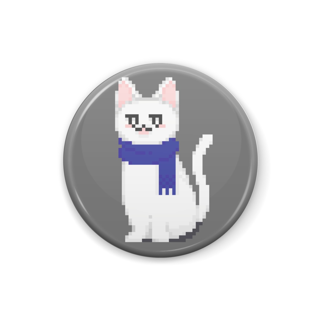 さむがりねこちゃん(缶バッジ)