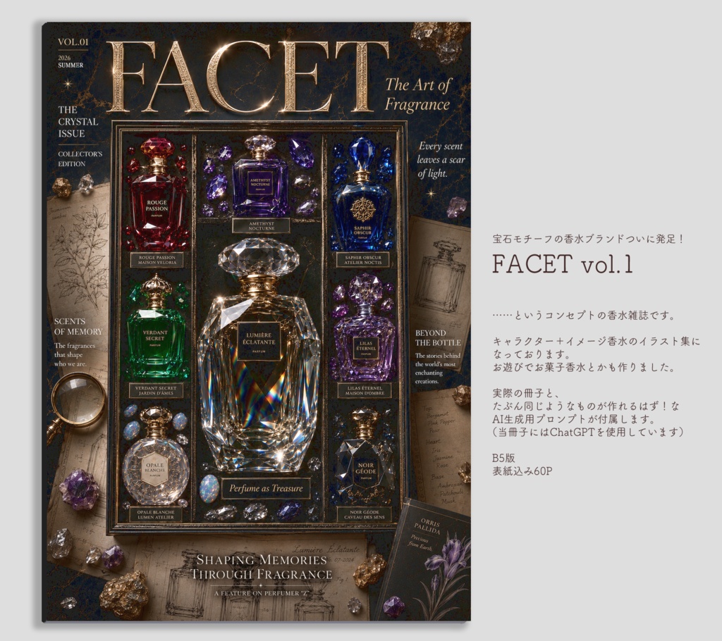【宝石香水✖︎イラスト集】 FACET vol.1