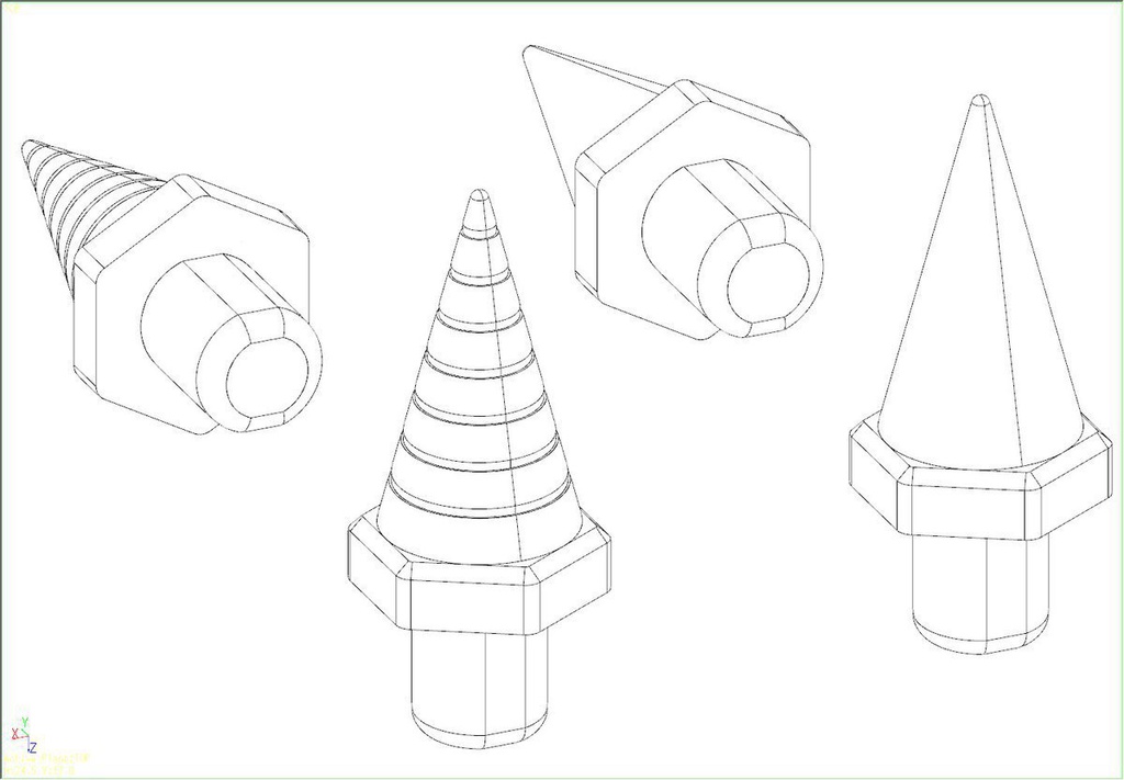 スパイク L (溝ナシ) 【10個入り】