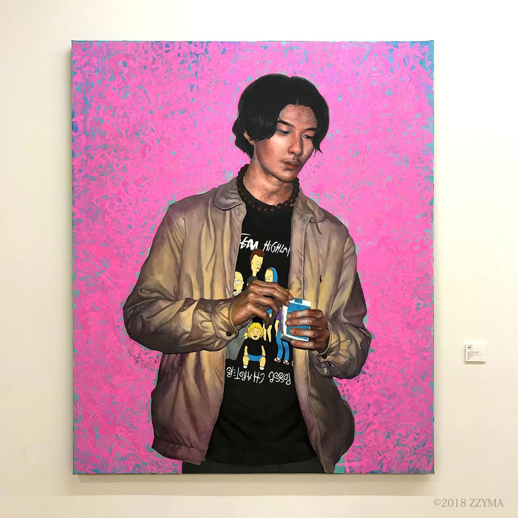  「服用」油彩原画