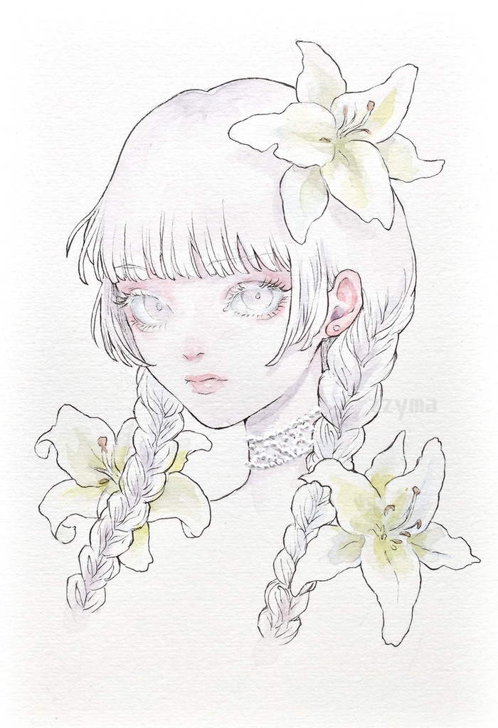 オリジナル原画「Lily」