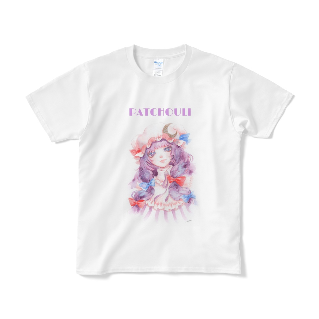 パチュリー 水彩Tシャツ