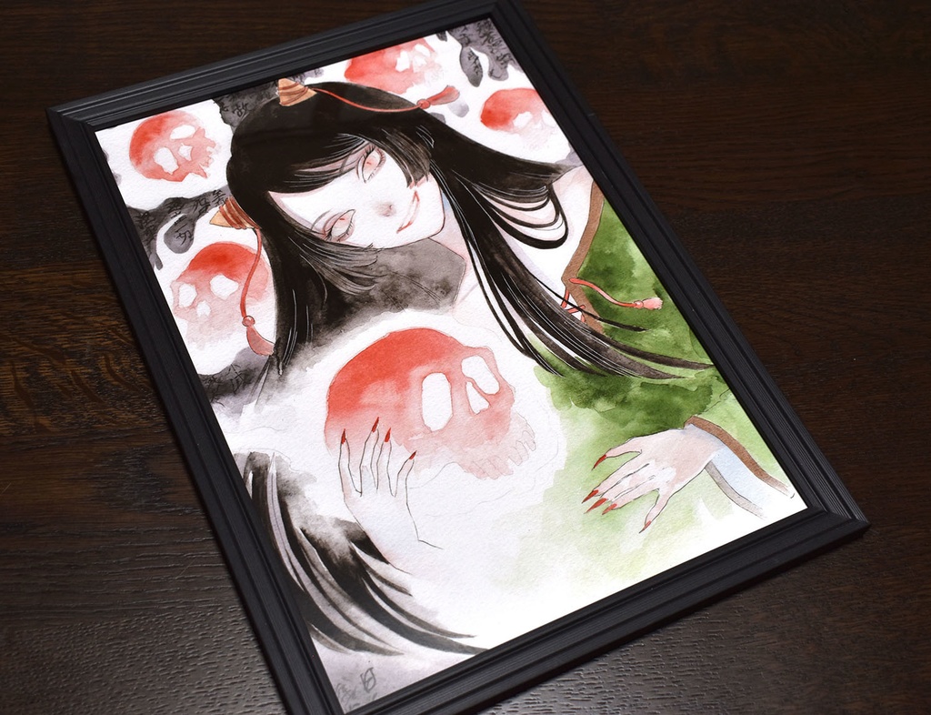 複製画「日白残無」