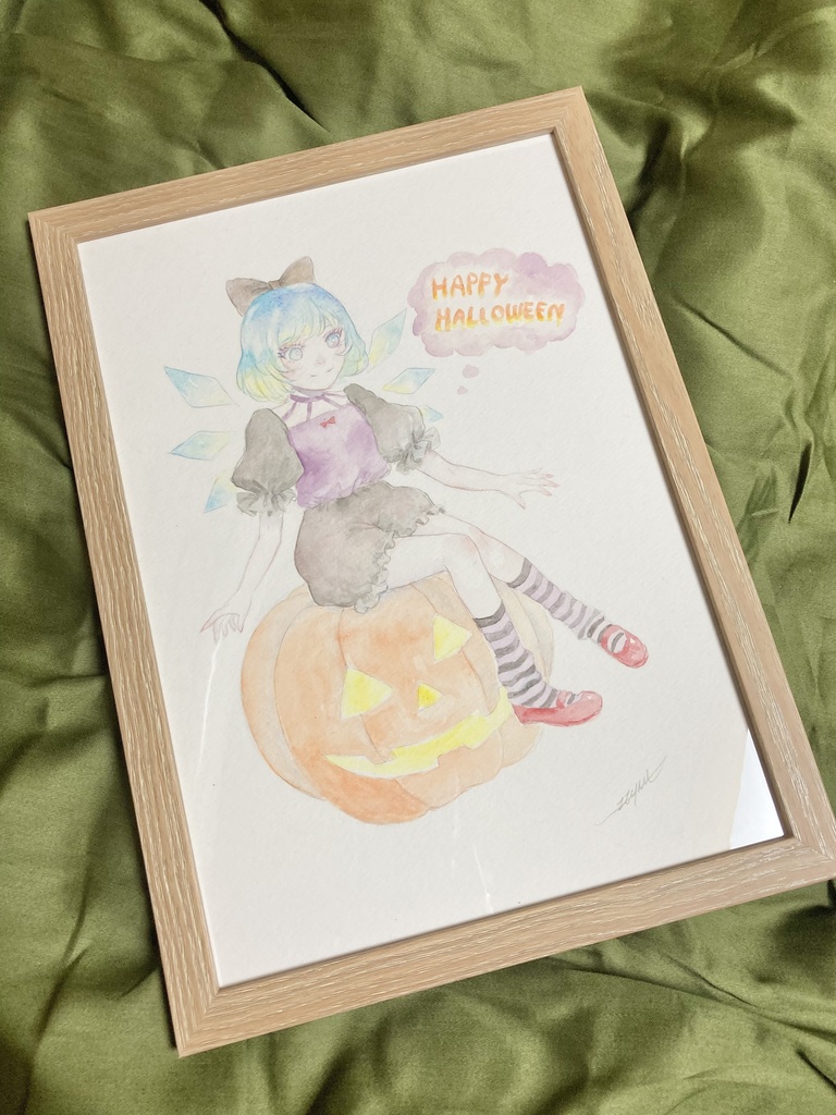 東方原画「ハロウィンチルノ」