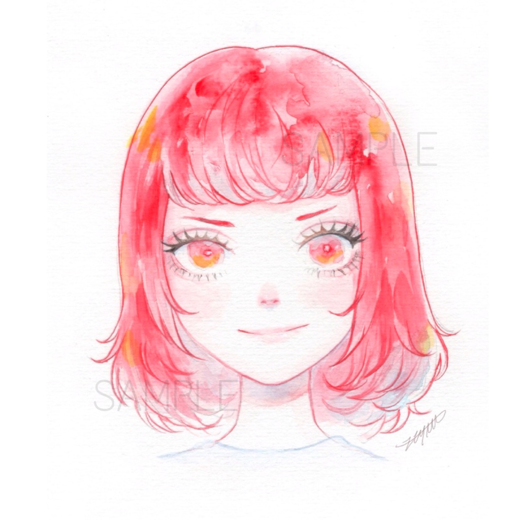 アイコン「オリジナル女の子 RED」