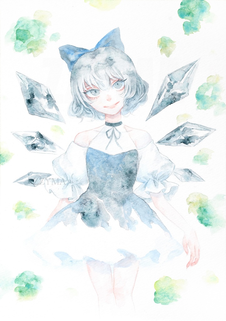 東方原画「チルノ」