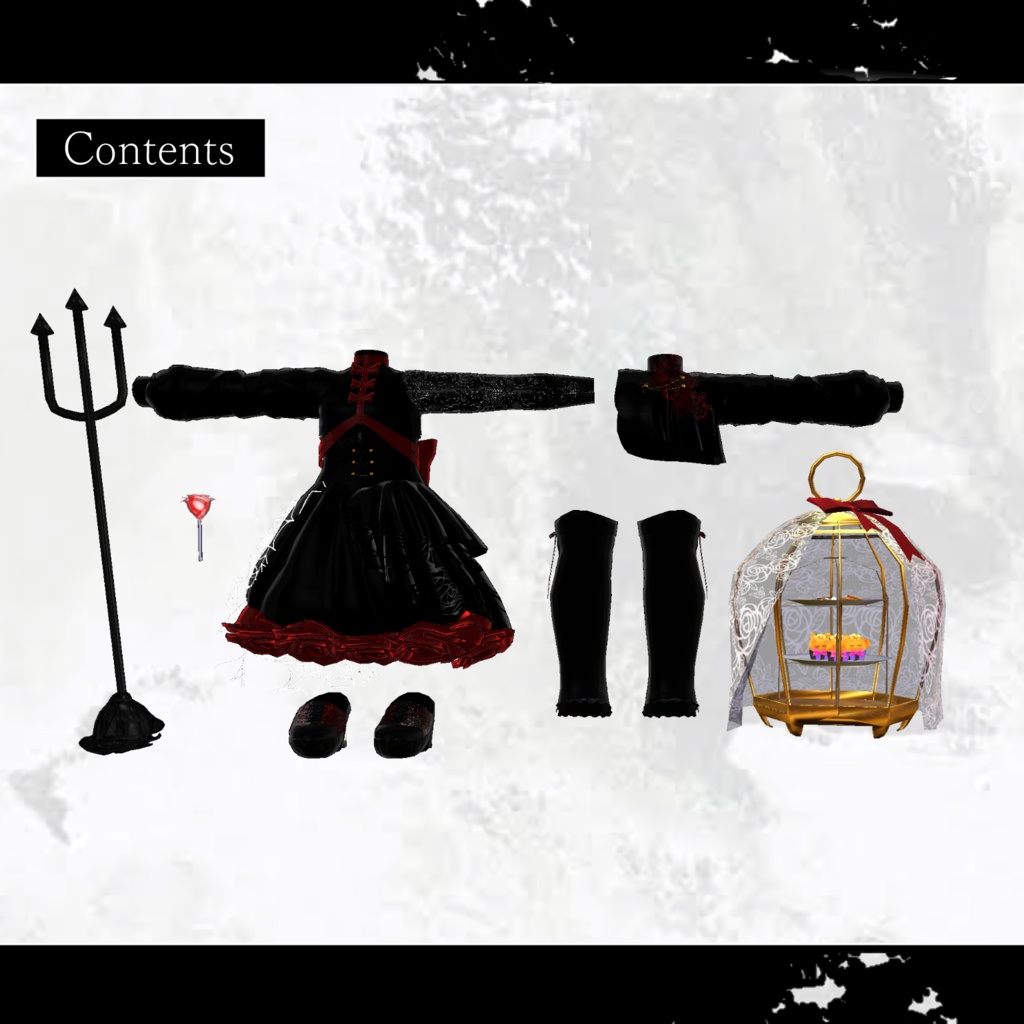 えも研・まめふれんず・ネヴリー対応衣装『Nocturne Doll /ノクターンドール』