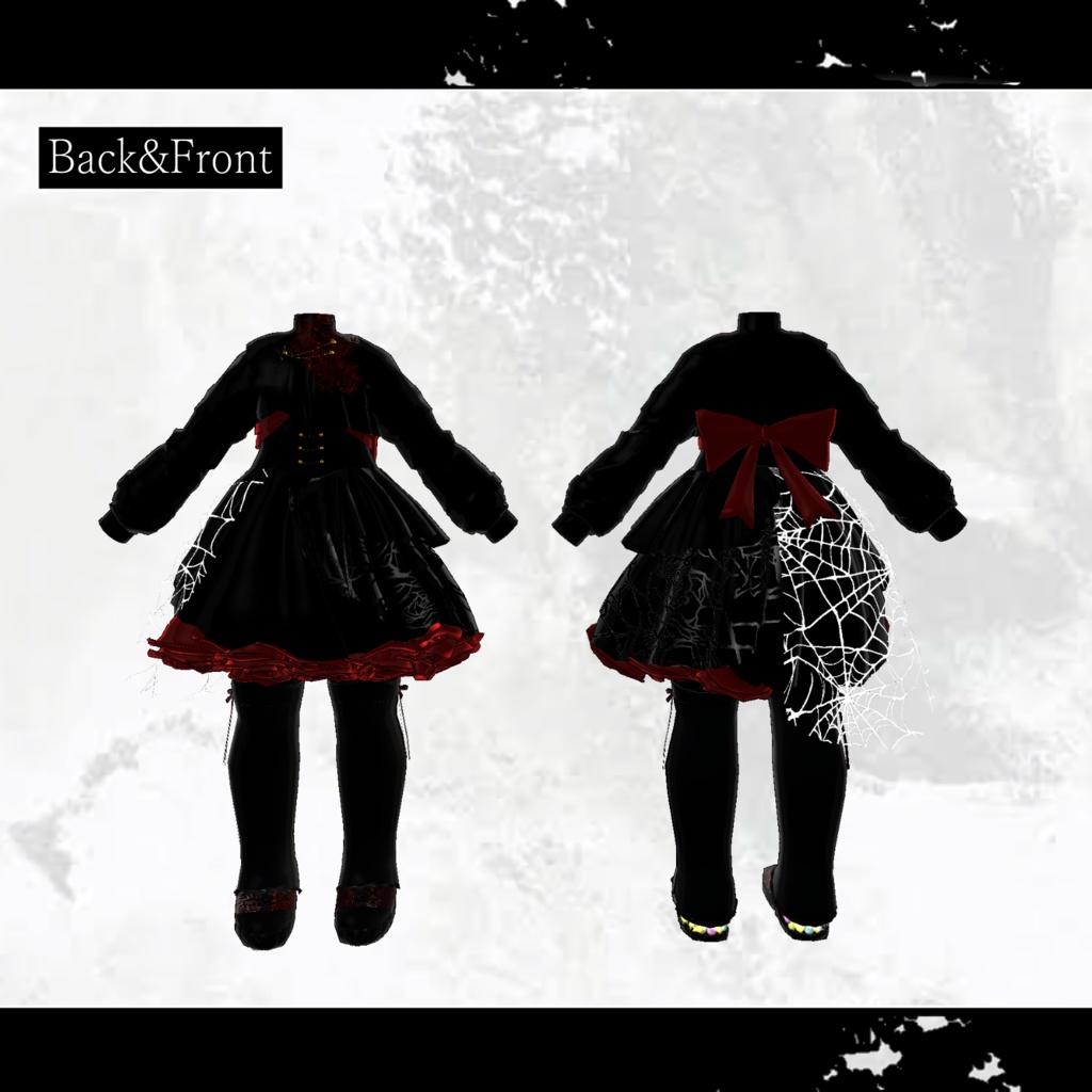 えも研・まめふれんず・ネヴリー対応衣装『Nocturne Doll /ノクターンドール』