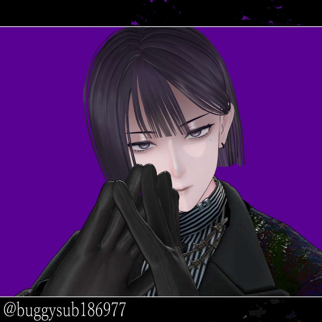 【VRChat】【獏(Baku)専用】『Nocturne Male/ノクターン・メイル』Makeup&EyeTexture