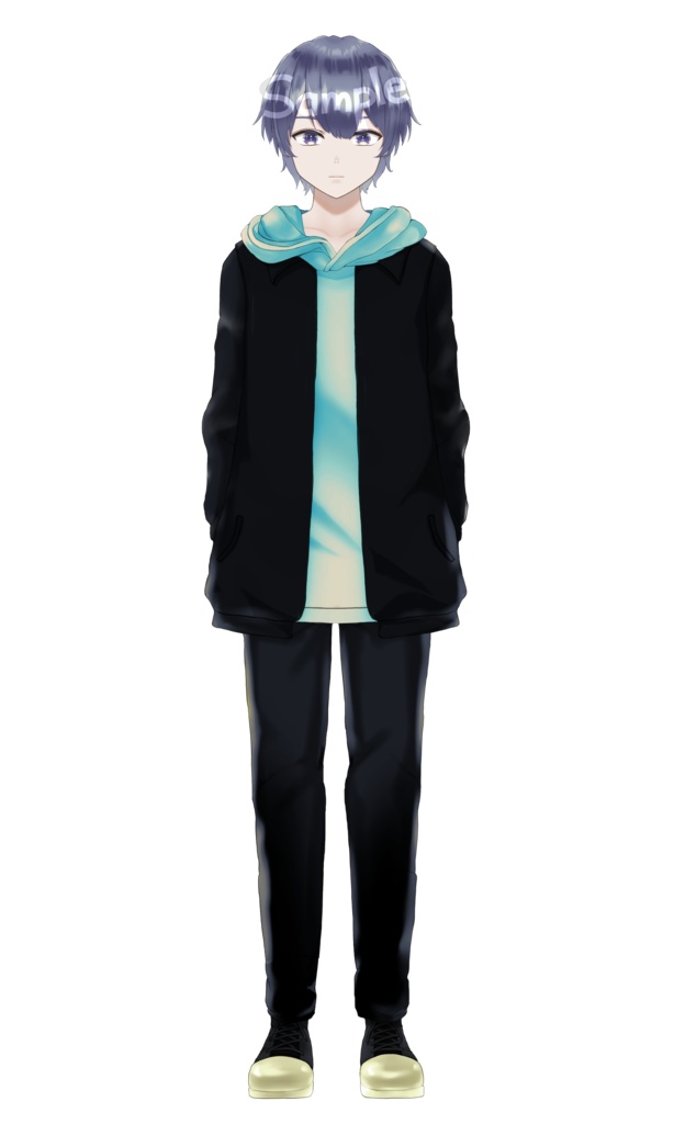 【VtubeStudio対応】髪色5色な少年【汎用モデル】