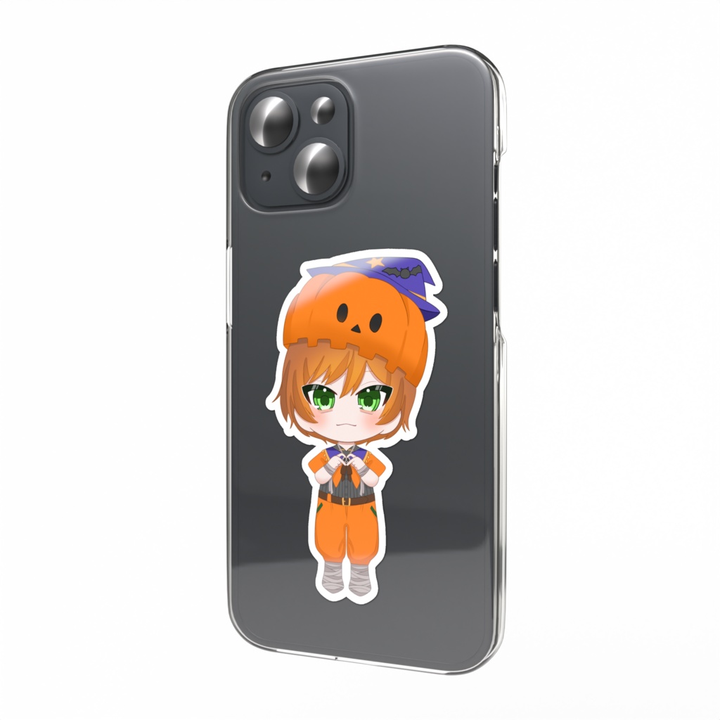 ゆびはーとはろうぃんかぼちゃシール