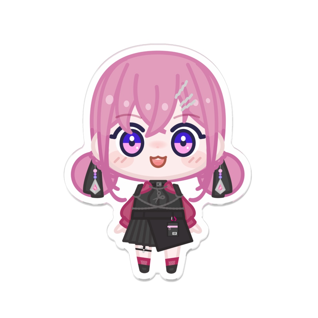 【アクリルバッジ】ぬいぐるみ風(立った!)