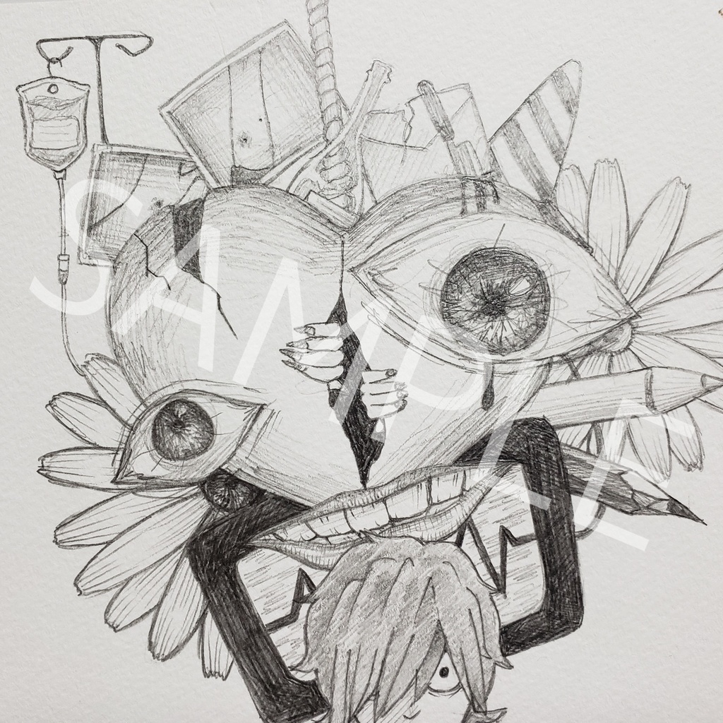 原画「内心」 過去絵(2018年)