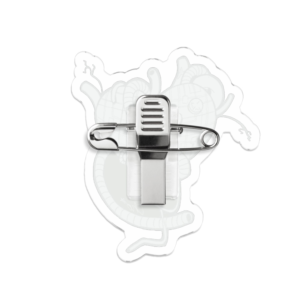 Brain Heart アクリルバッジ