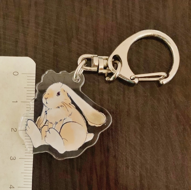 うさぎアクキー