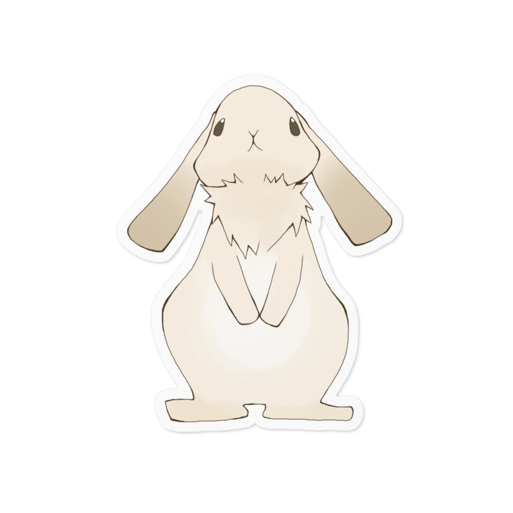 茶色ップイヤーステッカー