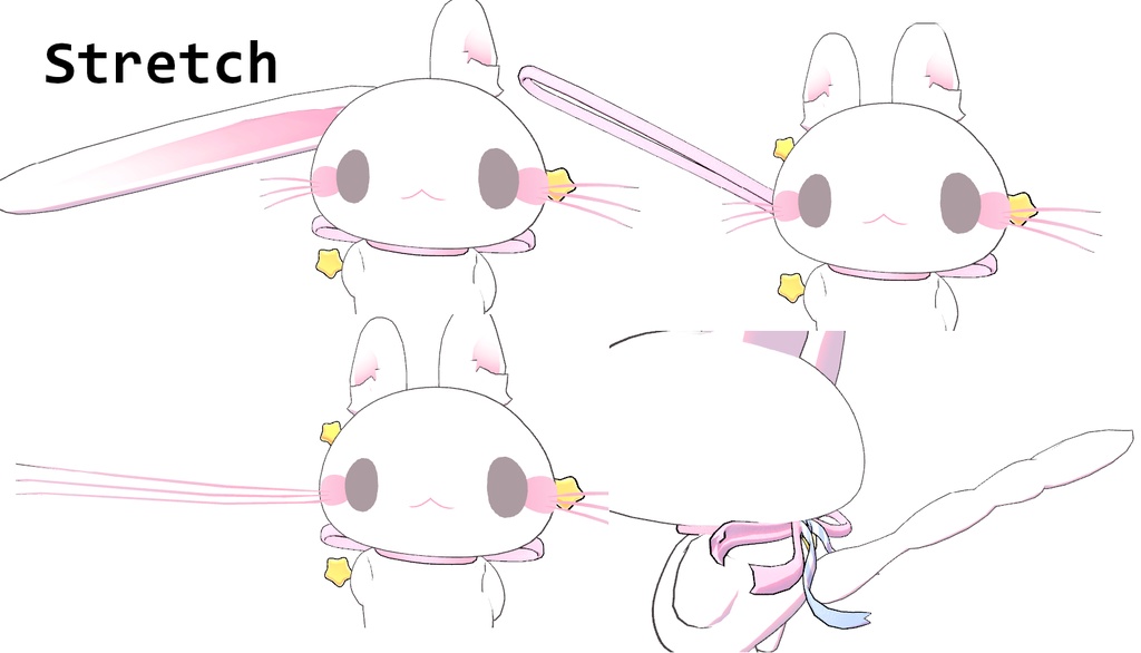 ~無料丨Free~『クルル』kururu オリジナル3Dモデル【VRchat想定】ギミック搭載