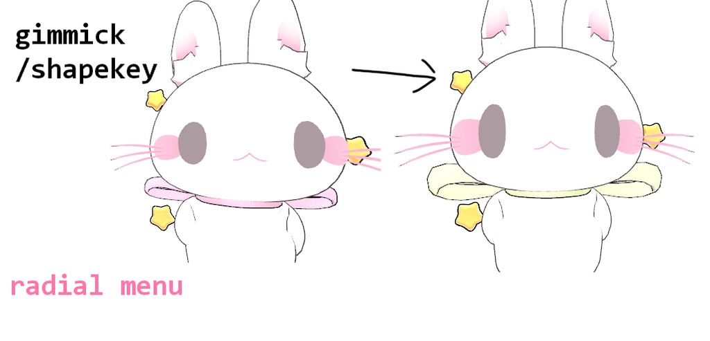 ~無料丨Free~『クルル』kururu オリジナル3Dモデル【VRchat想定】ギミック搭載