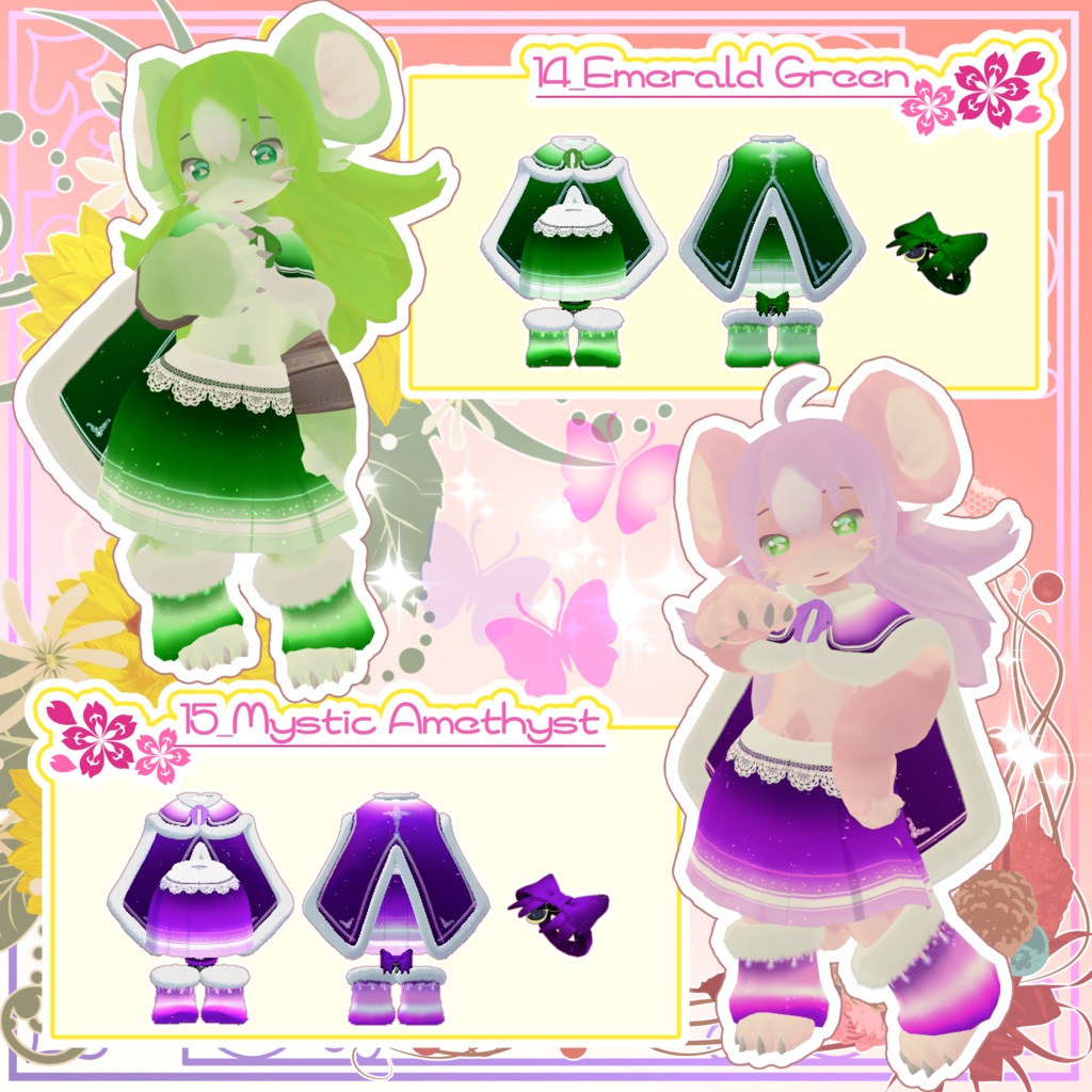 【MA対応】ふわりん☆マント(リボンのアクセサリー付き)