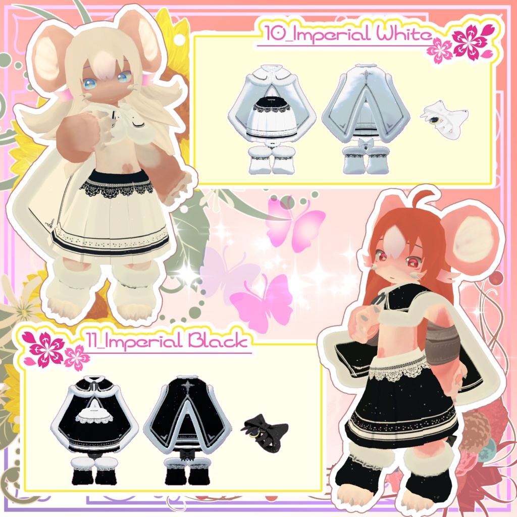 【MA対応】ふわりん☆マント(リボンのアクセサリー付き)