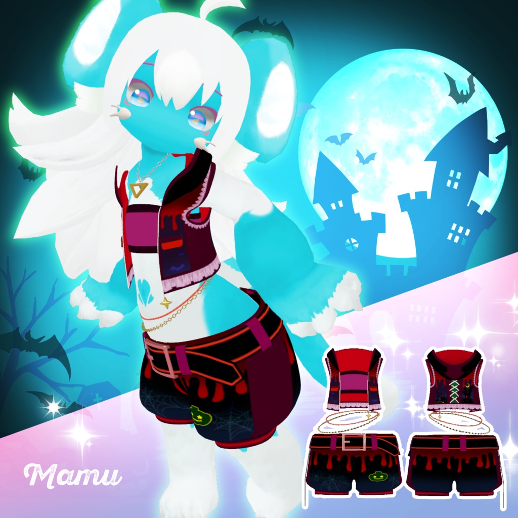 【MA対応】とこなつサマーパーカー (トライアングルネックレス付き)