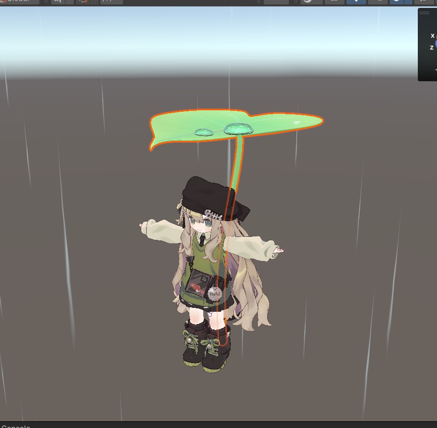 【MAギミック付き】雨呼びの葉っぱ傘