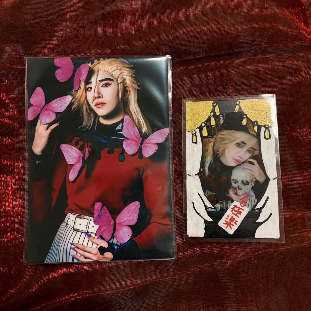 鬼滅の刃 童磨 ブロマイド&落書きチェキセット