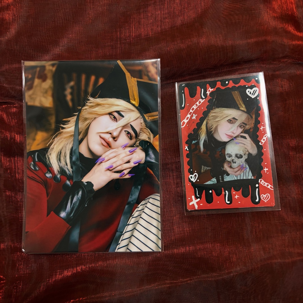 鬼滅の刃 童磨 ブロマイド↓落書きチェキセット