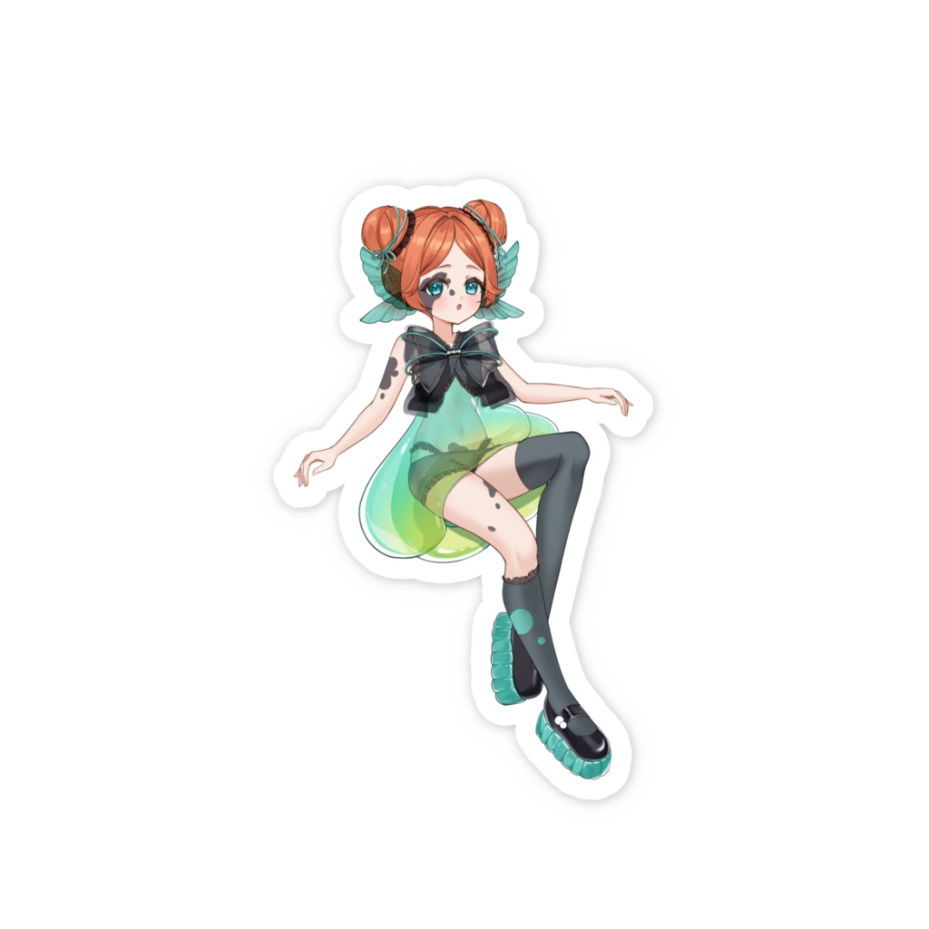 今夜泡寝ステッカー