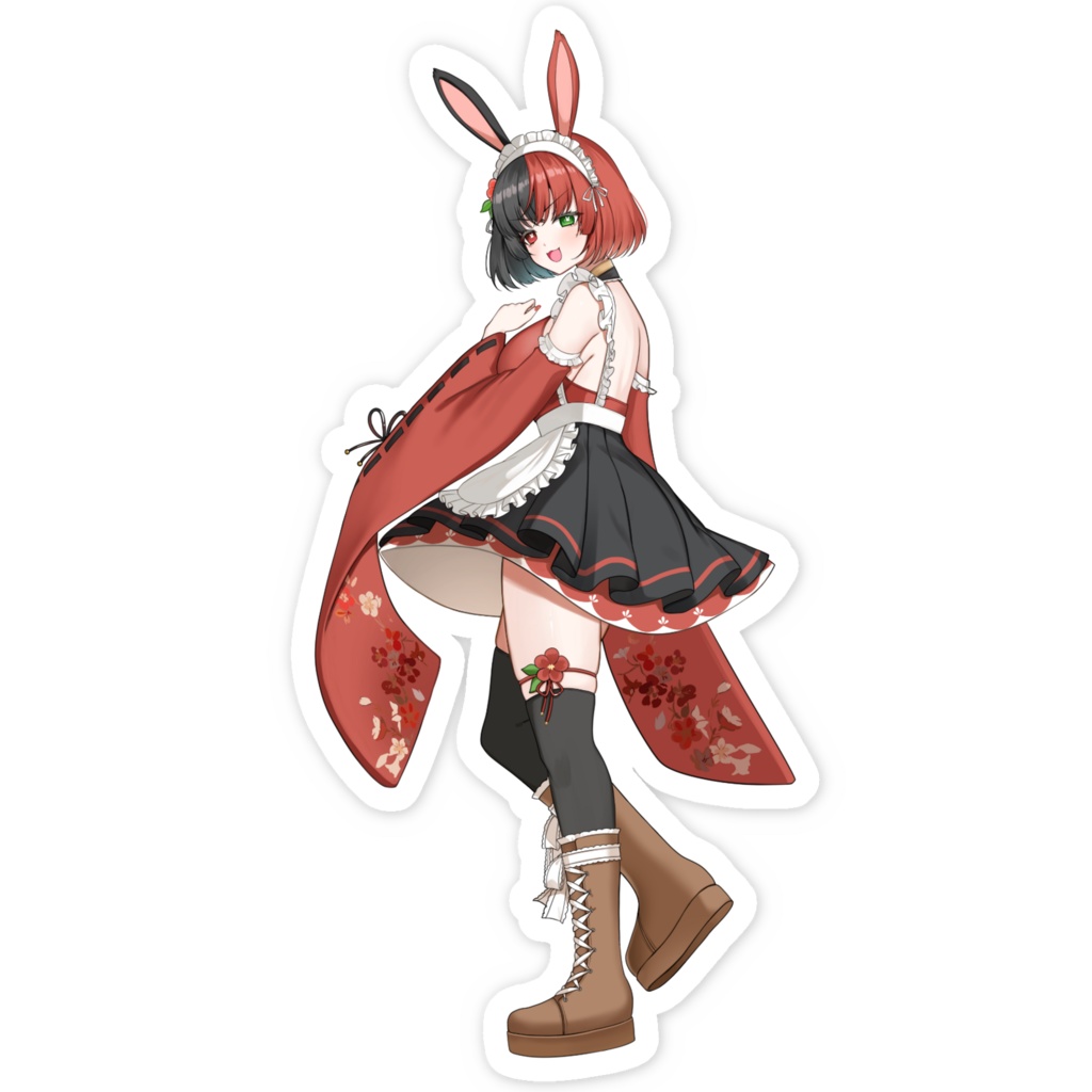 冥兎椿ステッカー