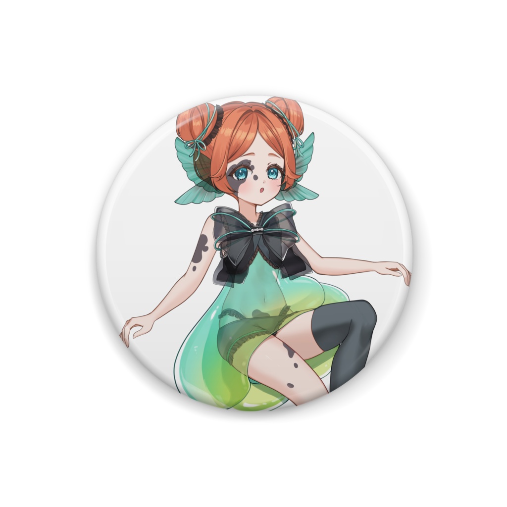 今夜泡寝缶バッジ