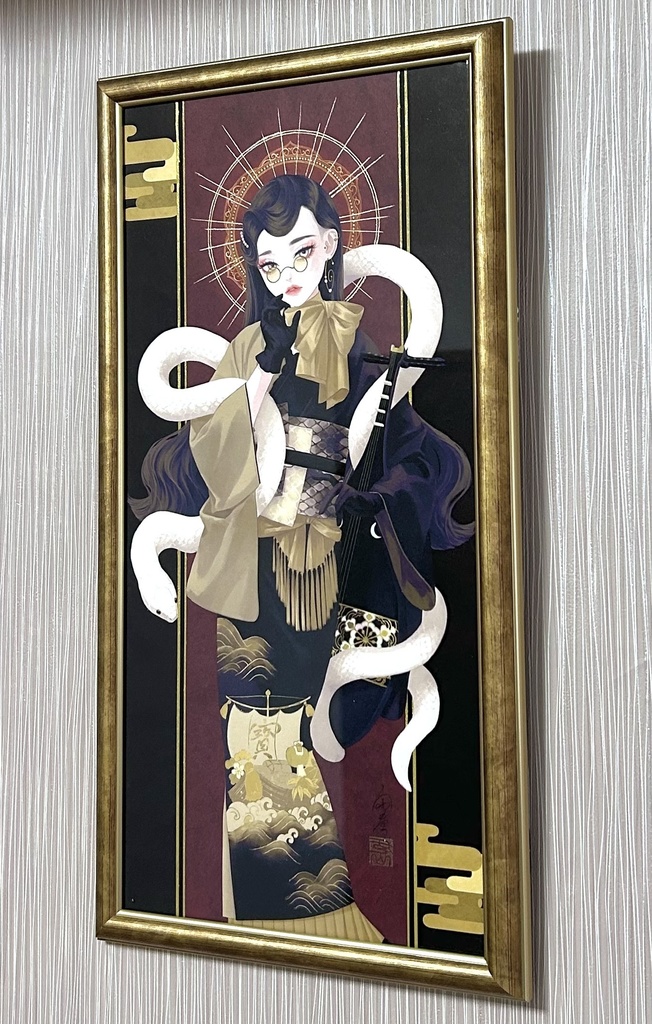 「白蛇弁財天」(原画)