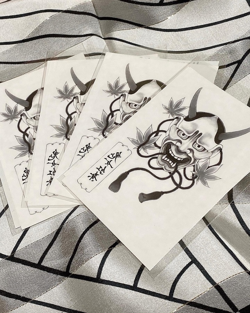 タトゥーシール「鬼女紅葉」