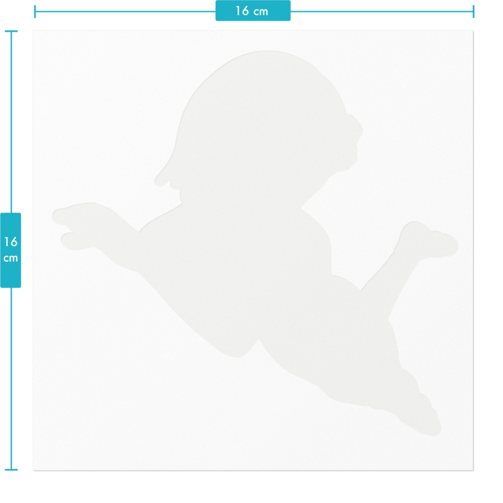 水着ステッカー白・クリアー