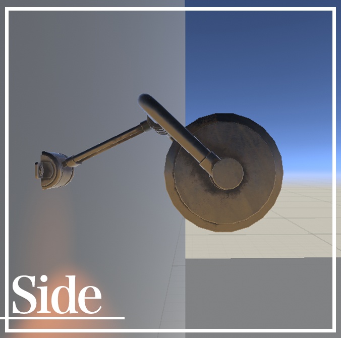 真鍮製のアンティークライト(デスクスタンドVerもあり)