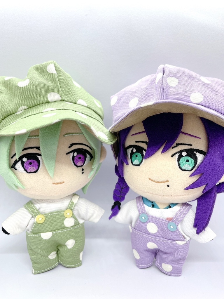 パステルドットサロペット&白Tシャツ