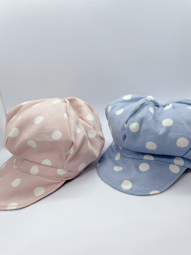 キャスケット(パステル水玉)