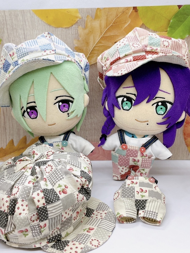 キャスケット(イチゴパッチワーク柄)