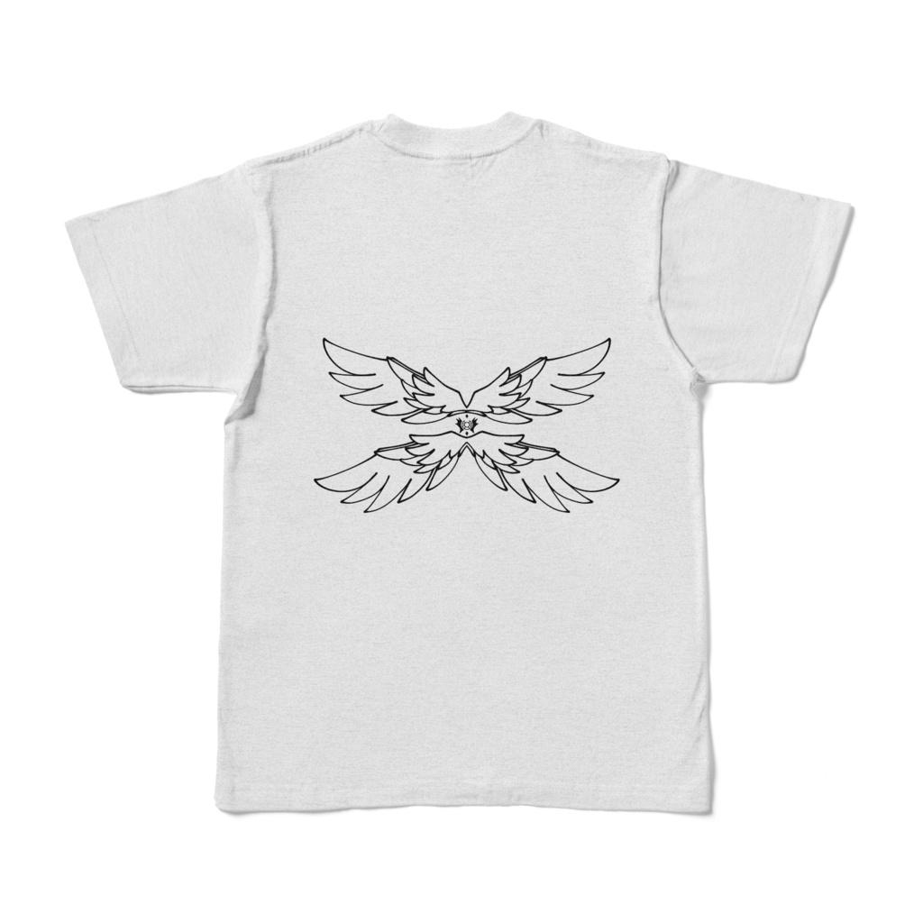 【シャツアッシュx黒ライン】奏月ここキャラクターズ カラーTシャツ - S ~XL【受注生産】