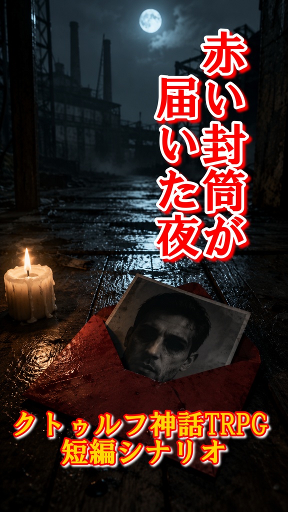 【無料】CoCシナリオ 赤い封筒が届いた夜【クトゥルフ神話TRPG 】