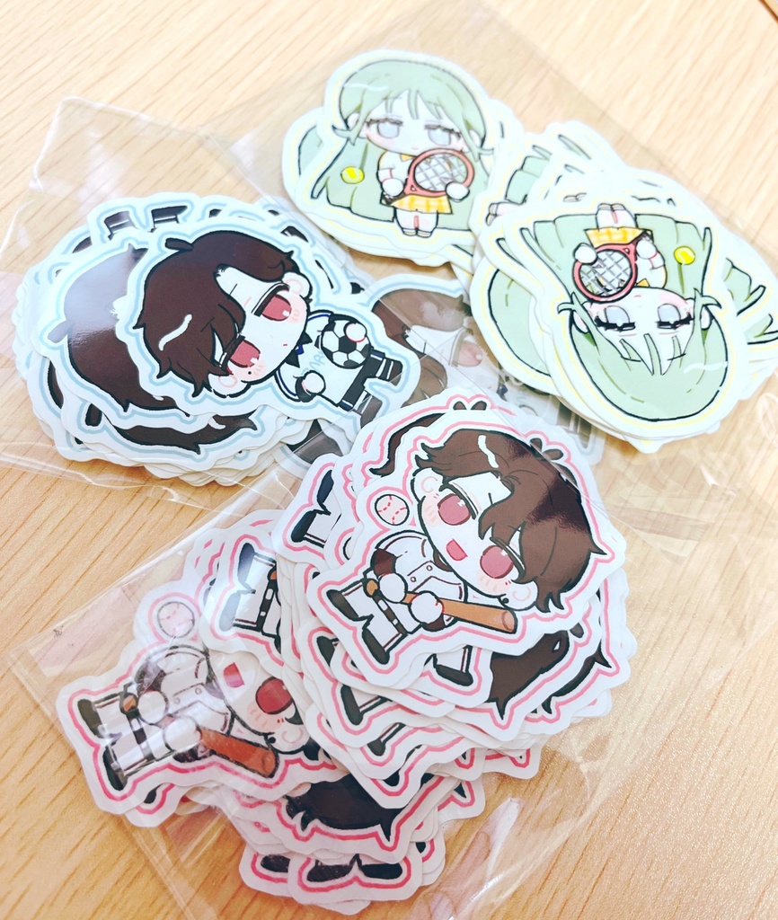 ステッカーとポストカード