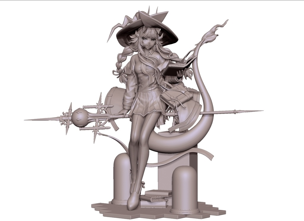 「アークナイツ 焔影リード、未塗装ガレージキット」