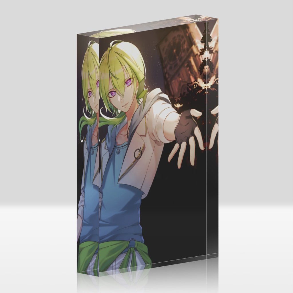 【電気ミツル】キービジュアル（アクリルブロック）