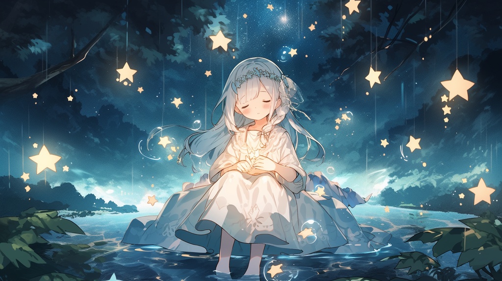 【フリーBGM】星降る森に揺蕩う