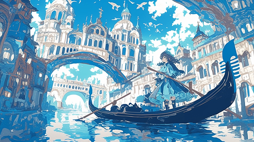 【フリーBGM】ゴンドラは海都の夢を見る