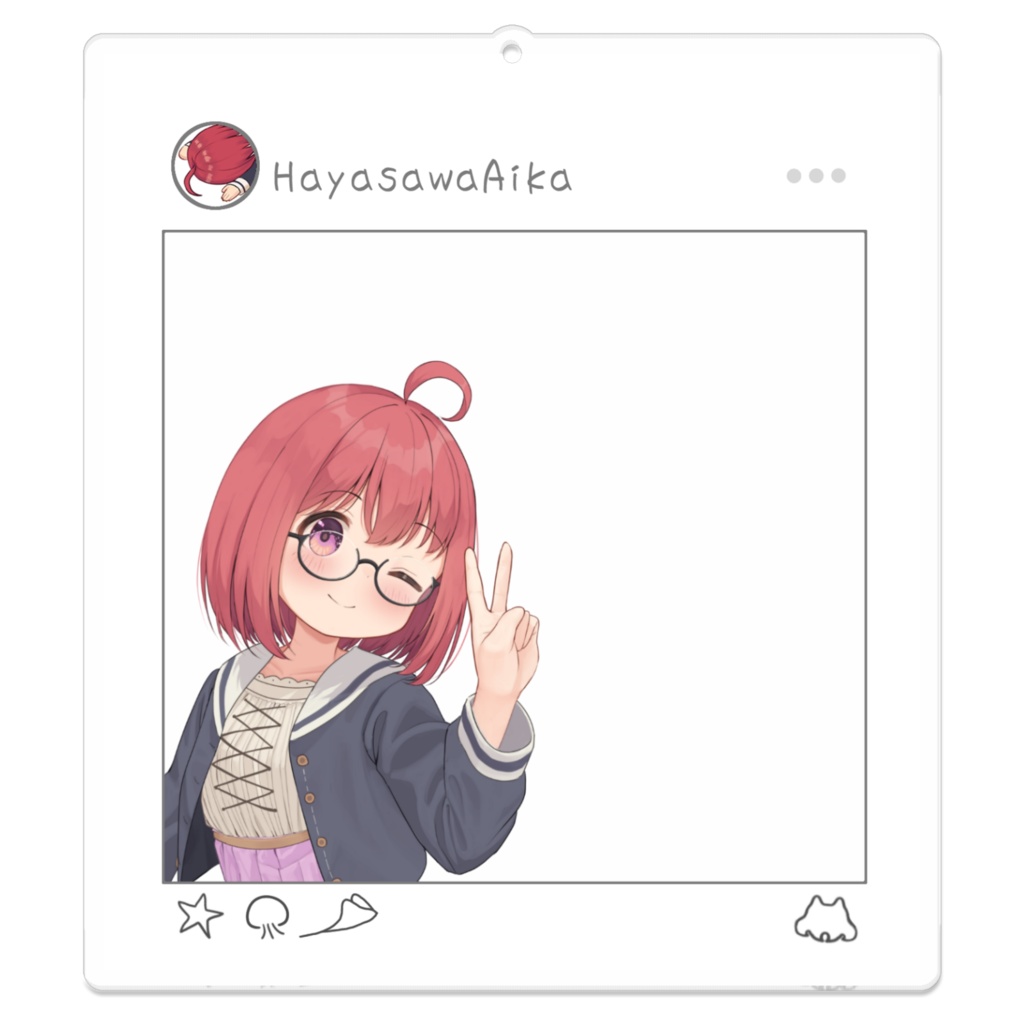 SNS風アクリルキーホルダー(キービジュアル)